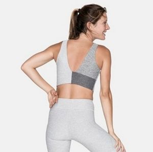 Outdoor Voices Venus Crop top in Dove/Ash/Graphite